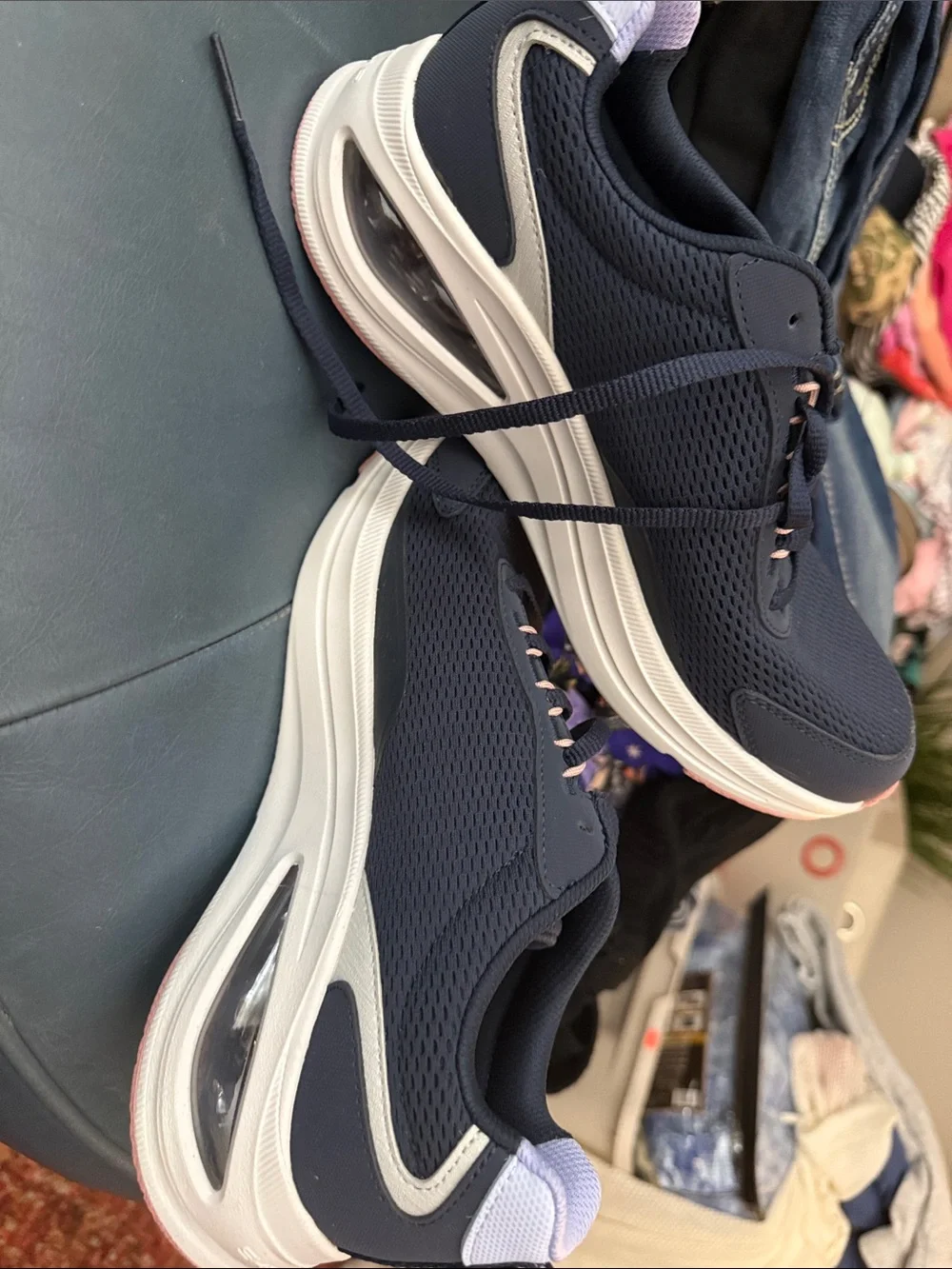 Skechers Navy Women's Athletic Sneakers - Picture 5 of 7